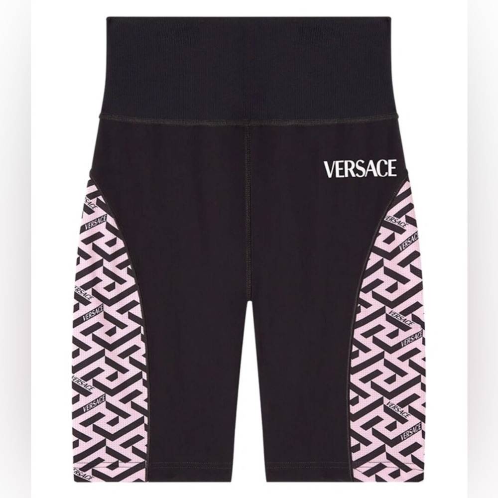 NWT Versace Greca Signature Accent Gym Shorts